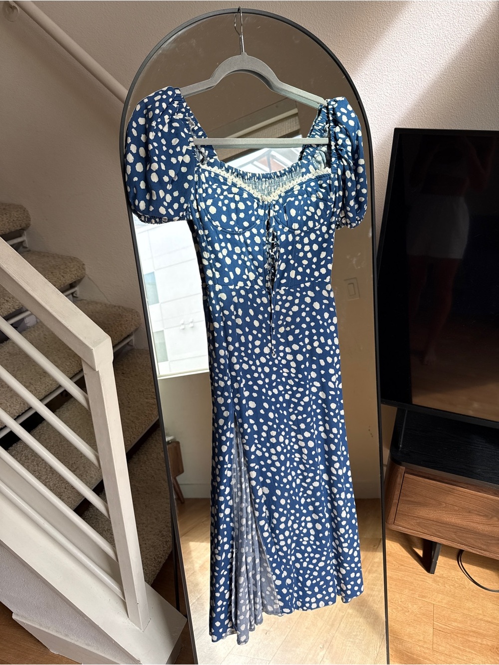 Navy Blue Designer dress Maxi